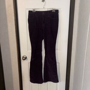 Levi's Deep Purple Flare Corduroy Pants